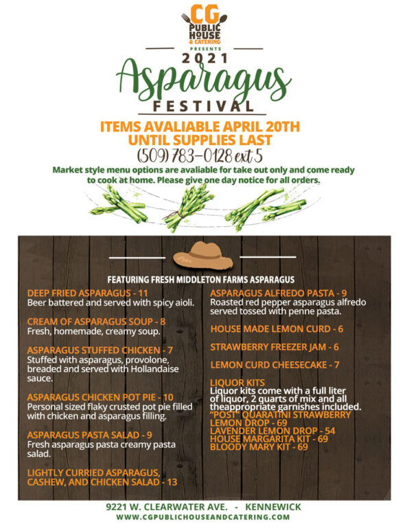 Asparagus Festival April 2021 • CG Public House & Catering