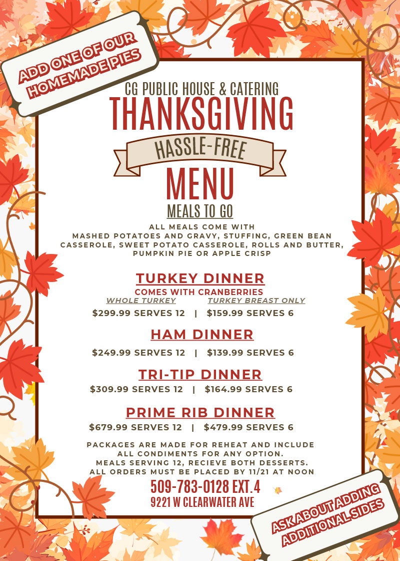 2025 Thanksgiving Hassle-Free Menu